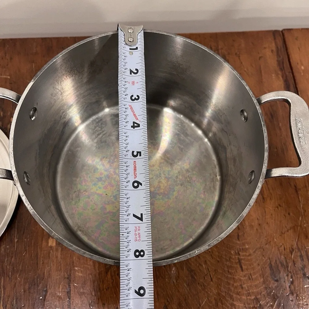 Vtg All Clad Master Chef Metal Crafters 204 1/2 Pan Pot Very Rare Double Handle